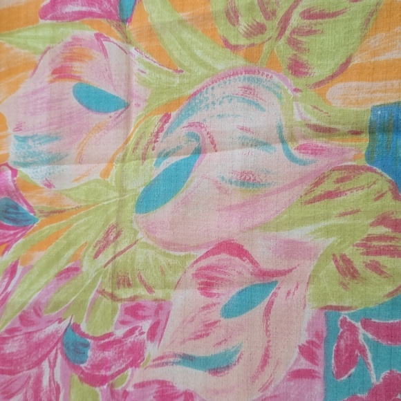 Vintage Floral Multicolour Scarf - Picture 4 of 8